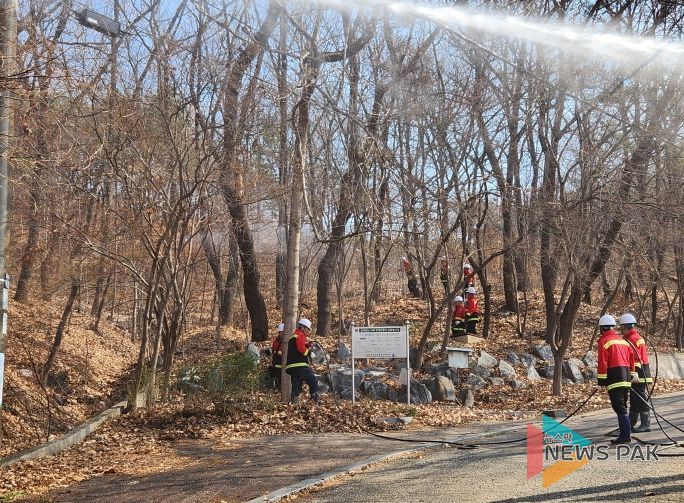 안성시, 산불 대응 유관기관 합동 소방훈련 실시