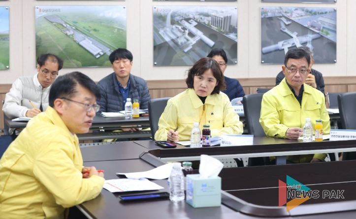 최혜민 광명시장 권한대행, 김대순 경기도 행정2부지사와 신안산선 사고 현장 점검